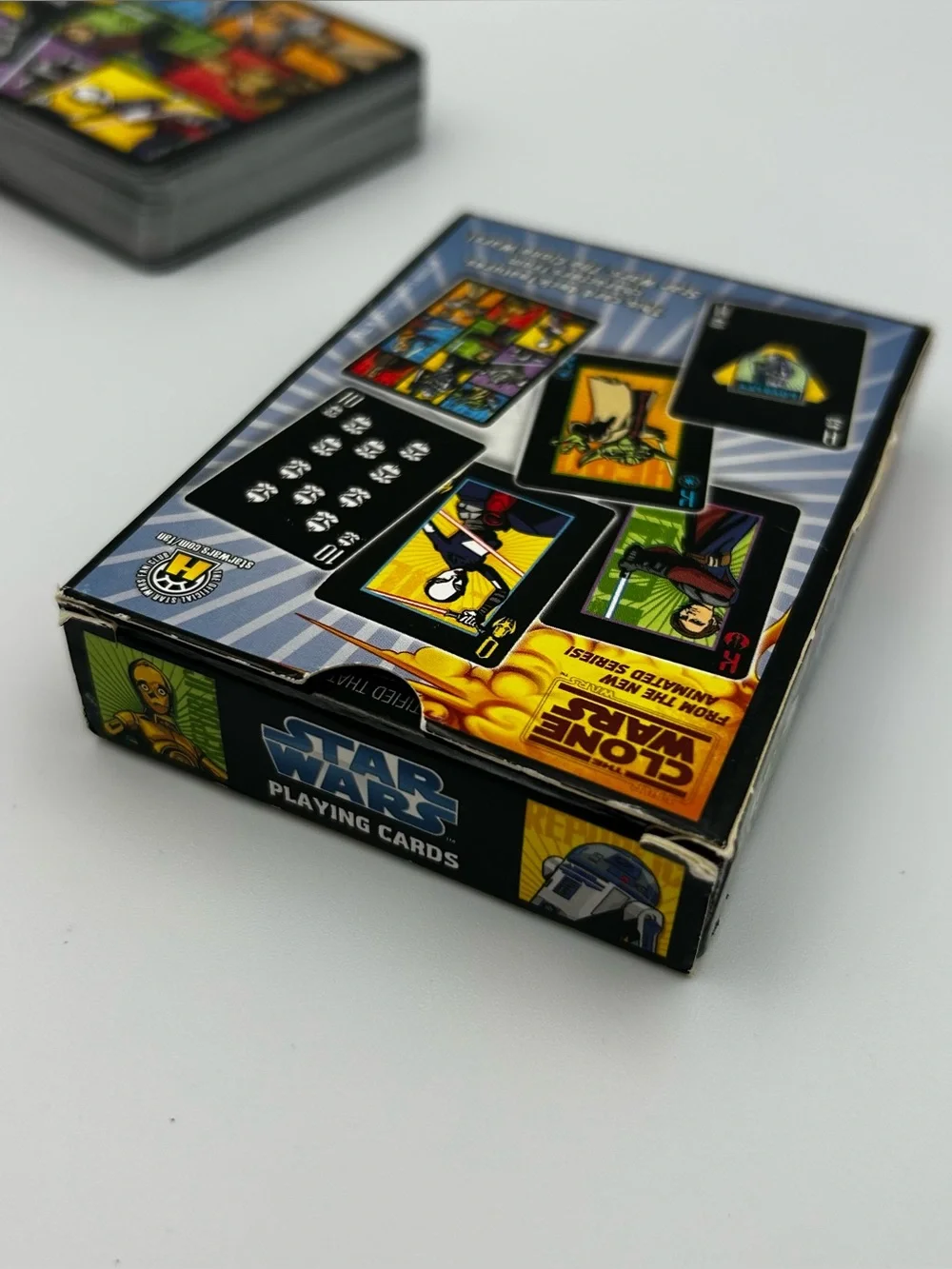 STAR WARS CLONE WARS Playing Cards Deck Animated Series Open Lightly Used